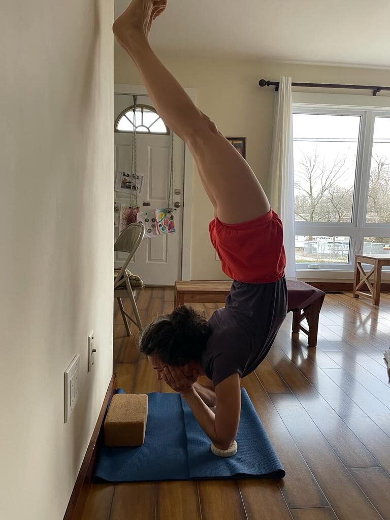Vrischikasana Iyengar yoga pose in Cocoa Beach