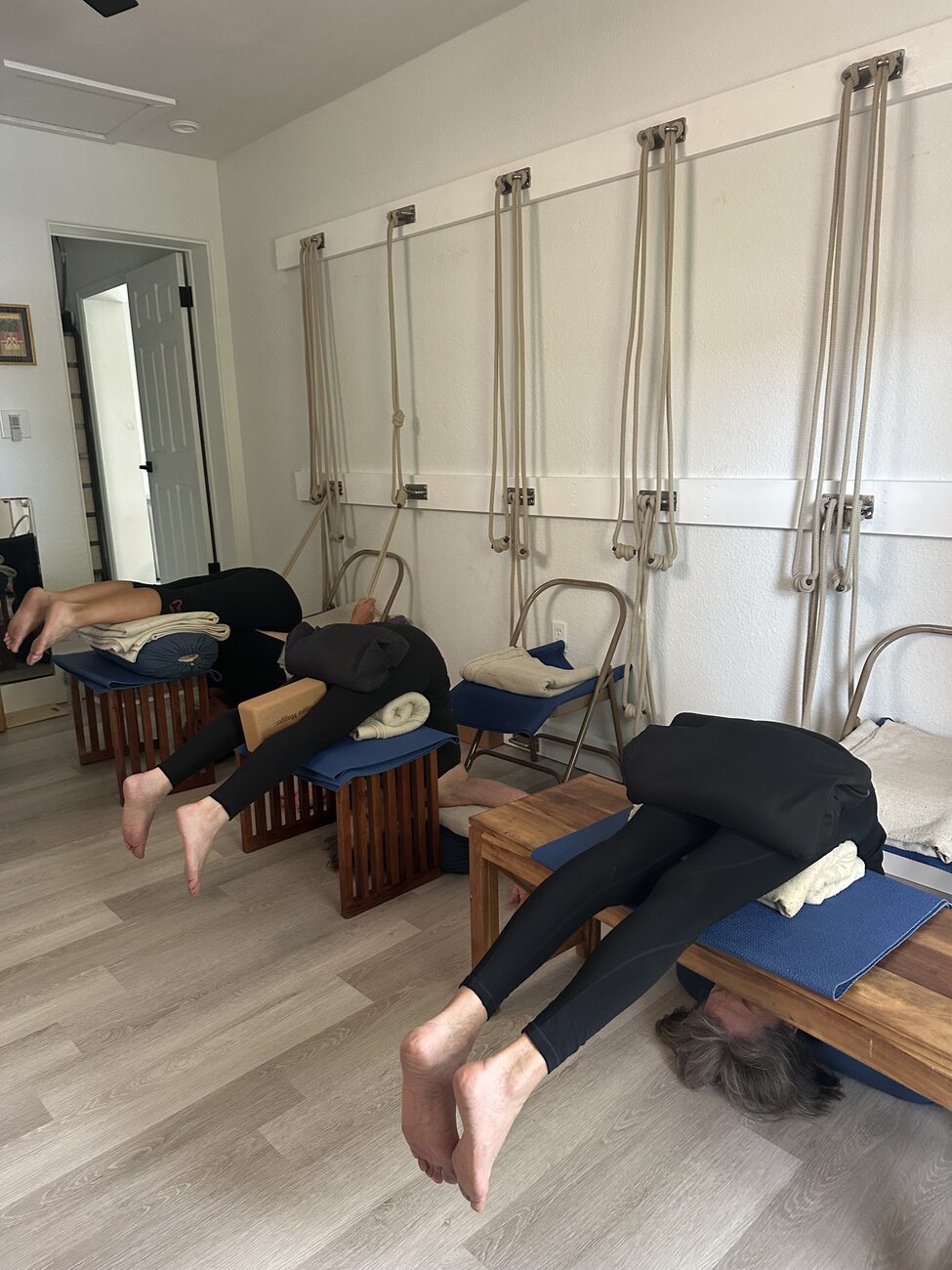 Cocoa Beach Iyengar Yoga, Supported Halasana, Private Session