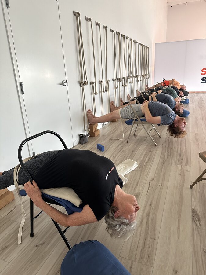 Cocoa Beach Yoga, Viparita Dandasana, Yoga for every body in Space Coast